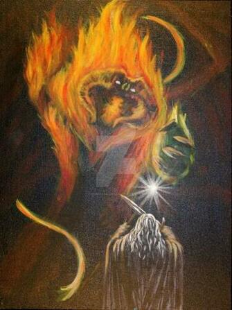 Gandalf Vs The Balrog By Xsamixsalsax