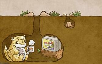Pokemon Sandshrew Split Tv Wallpaper HD Desktop