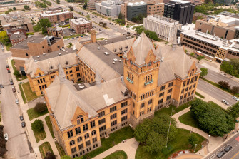 Aerial Of Wayne State University Wallpaper