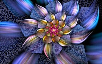 Bright Floral Dream Wallpaper Stock Photos