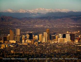 Denver Skyline Mountains Wallpaper