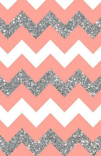 Pink Glitter Chevron Wallpaper