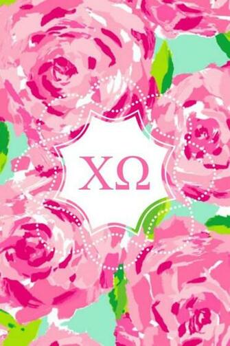 Chi Omega Monogram iPhone Background
