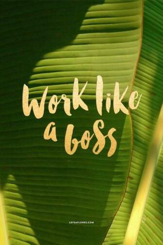 Work Like A Boss Desktop Wallpaper By Leysa Flores