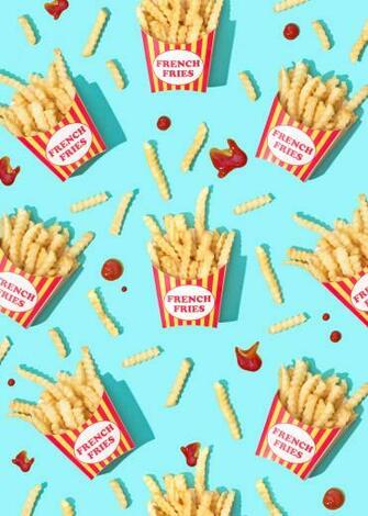 National French Fry Day Wallpaper Violet Tinder Studios