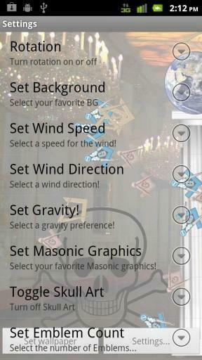 Mason Rain Live Wallpaper Features Many Masonic Illuminati