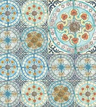 Mixed Folk Wallpaper By Louise Body Jane Clayton