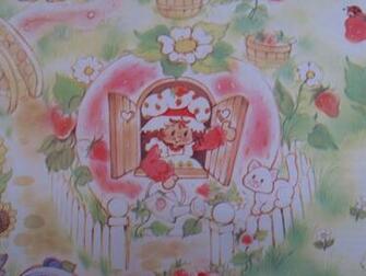 For Kelly Vintage Wallpaper Strawberry Shortcake Sheet X11