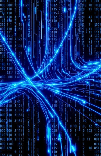 Blue Matrix Code Wallpaper Live