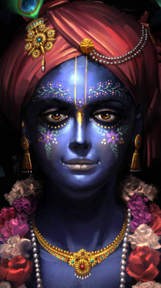 Krishna iPhone Wallpaper