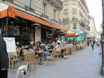 Paris Street Cafe Wallpaper How Parisians Sit At