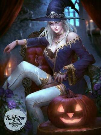 Witch Woman Fantasy Magic White Hai Wallpaper HD Desktop