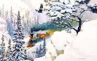 Nice Winter Wood Engine Eagle Desktop Pc And Mac