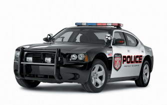 Charger Police Car Wallpaper Stock Photos