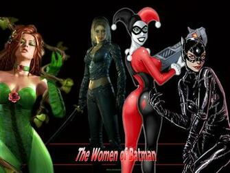 Poison Ivy Catwoman Talia Al Ghul And Harley Quinn Femme Fatales
