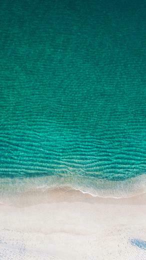 Sea Ocean Green Minimal Nature Wave Earth iPhone Wallpaper