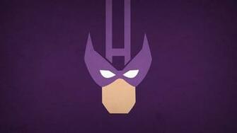 Minimalistic Superheroes Marvel Comics Hawkeye Purple Background