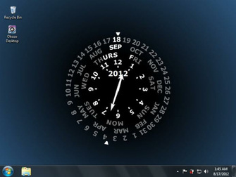 Wheel Desktop Clock Full Windows Screenshot