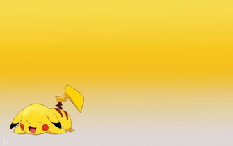 Wallpaper Sleeping Pikachu HD Background Desktop