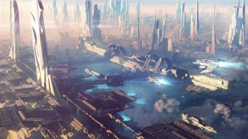 Floating City Wallpaper On