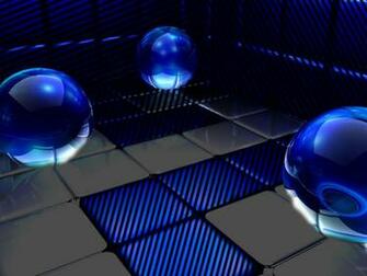 3d Glass Balls Reflection HD Desktop Wallpaper