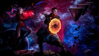 Doctor Strange And Scarlet Witch Madness Of Multiverse