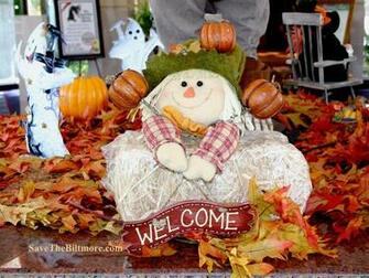 Scarecrow And Pumpkins At The Belle Biltmore Hotel