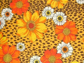 60s Flower Power Background 70s