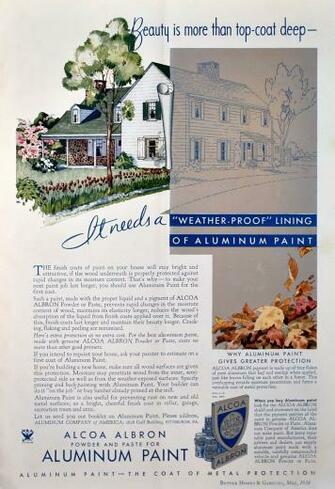 Alcoa Albron Aluminum Paint Ad Imperial Wallpaper