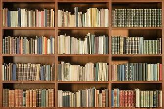 Classic Library Book Shelf Wall Mural Ohpopsi Wallpaper