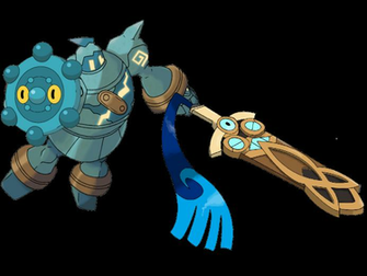 Golurk Bronzor And Honedge Pok Mon Wallpaper