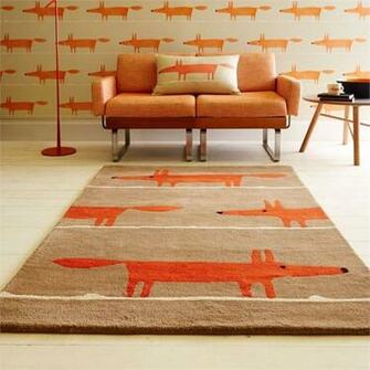 Fashion Led Stylish And Modern Fabrics Wallpaper Mr Fox Rugs
