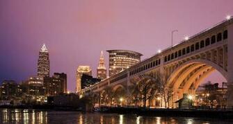 River At Dusk In Cleveland Ohio Henryk Sadura Photolibrary