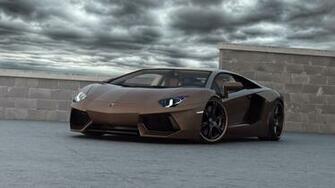 Lamborghini Aventador J Gold Wallpaper