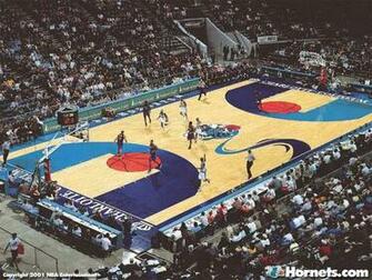 New Orleans Hornets Nba Basketball Court Wallpaper