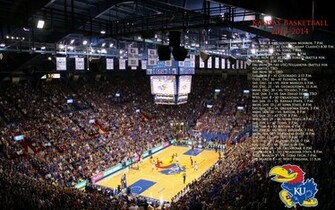 Ku Jayhawks Basketball Wallpaper Half Court