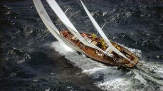 Ships Islands Race Sailing Wallpaper