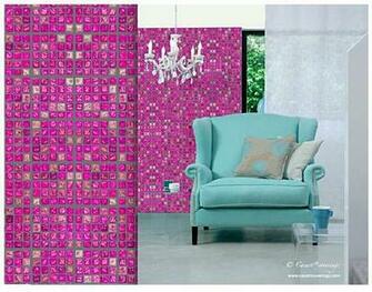 Faux Glass Mosaic Tile Eclectic Wallpaper Dc Metro By Casart