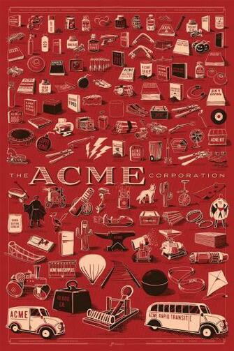 Elaborate Poster Puts All Of Wile E Coyote S Acme Purchases On