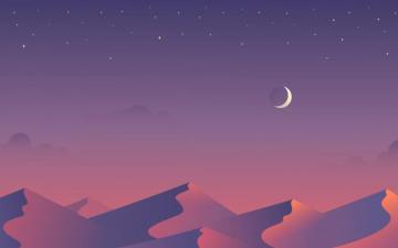 Night Illustration HD Wallpaper Top
