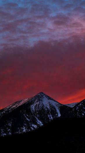 Mountain Sunset Wallpaper For iPhone X On