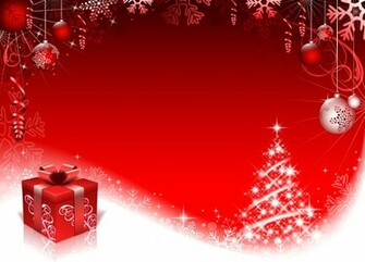 Red Christmas Background Grasscloth Wallpaper