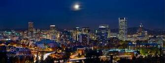 Portland Oregon Skyline Beautiful Scenery Photography