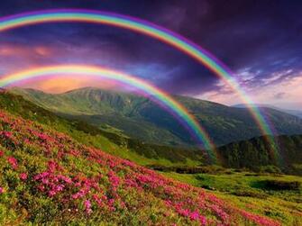 Rainbow Sky Wallpaper Top Background