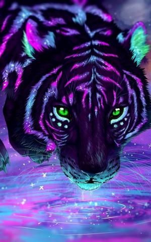 Galaxy Tiger Wallpaper On