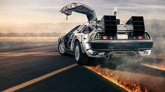 The Delorean Time Machine HD Wallpaper Background Image
