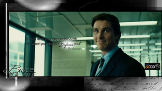 Bruce Wayne Smiles Christian Bale Wallpaper