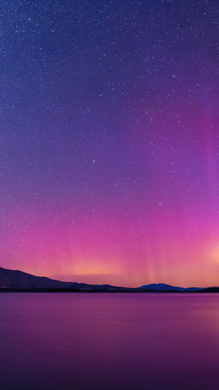 Beautiful Sunset Night Sky Starry Stars Scenery 4k Phone iPhone