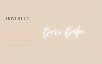 Desktop Wallpaper Boss Babe November Macbook