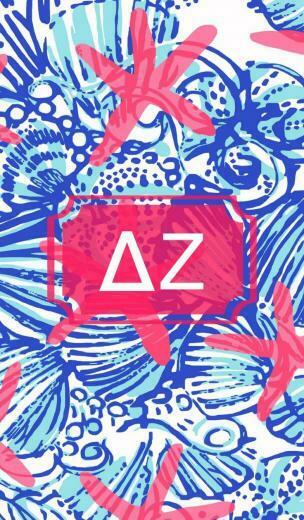 Delta Zeta Monogram Background